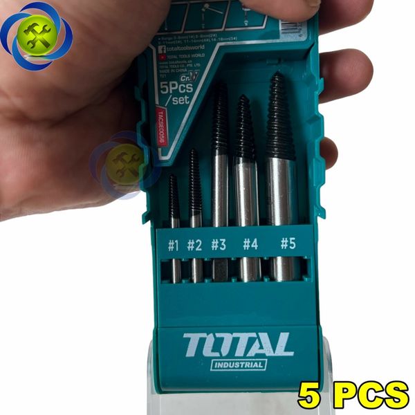 Bộ mũi taro lấy ốc gãy 5 chi tiết Total TACSE0056 (3-18mm)