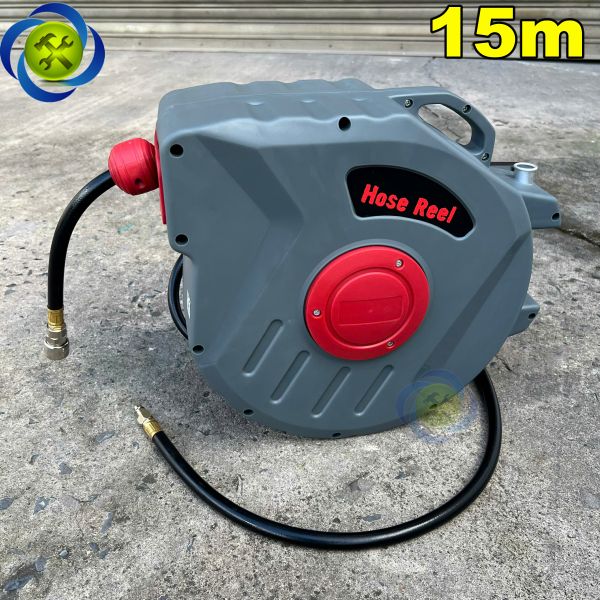 Cuộn dây hơi treo tự rút 15m Hose Reel VND8218-1 hộp nhựa