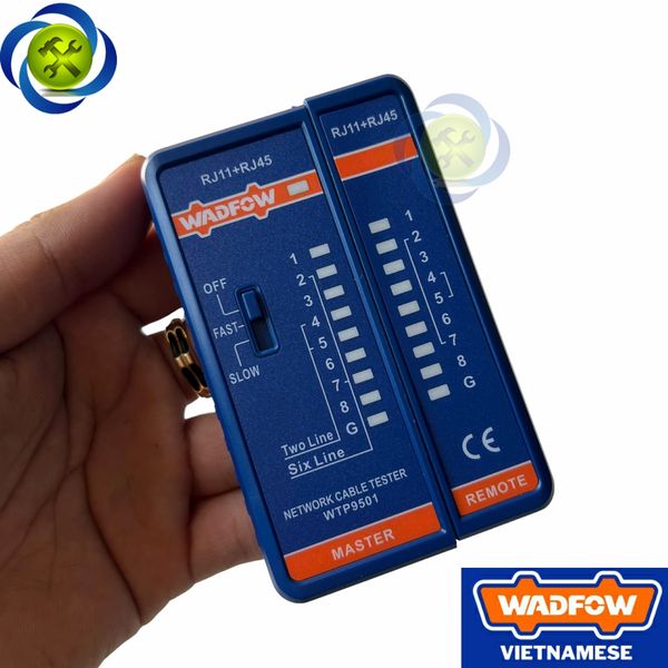 Thiết bị kiểm tra cáp mạng RJ11 + RJ45 WADFOW WTP9501
