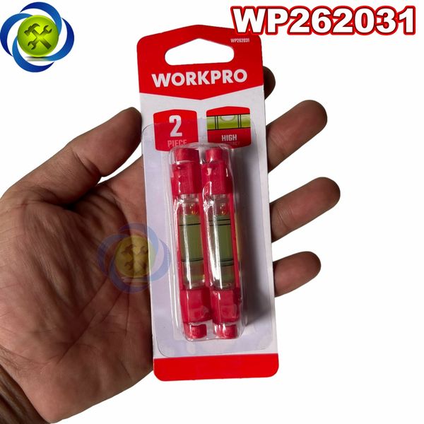 Bộ 2 ống thủy nivo cân bằng bỏ túi Workpro WP262031