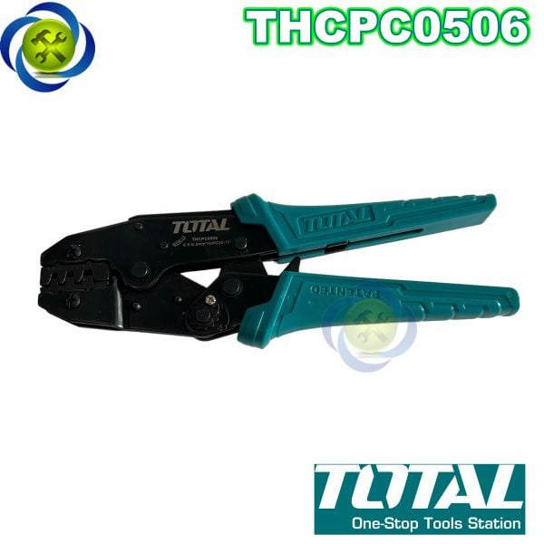 Kìm bấm cos đầu dây không cách điện Total THCPC0506 (0.5-6mm2)