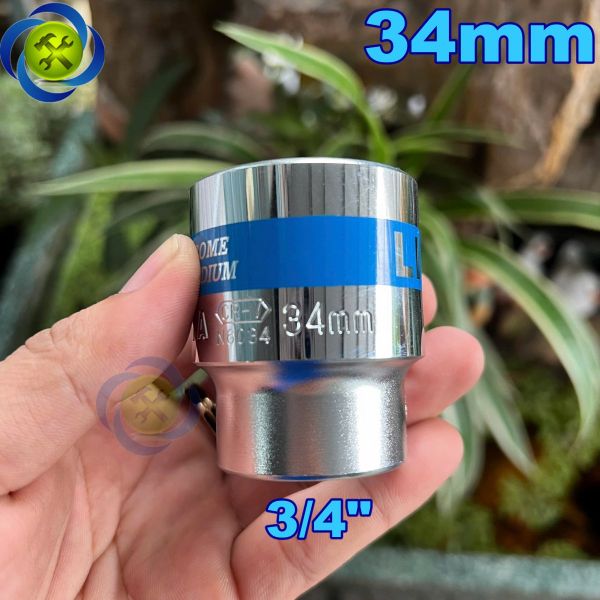 Tuýp 34mm loại 3/4 ngắn màu trắng 6 cạnh Licota N6034
