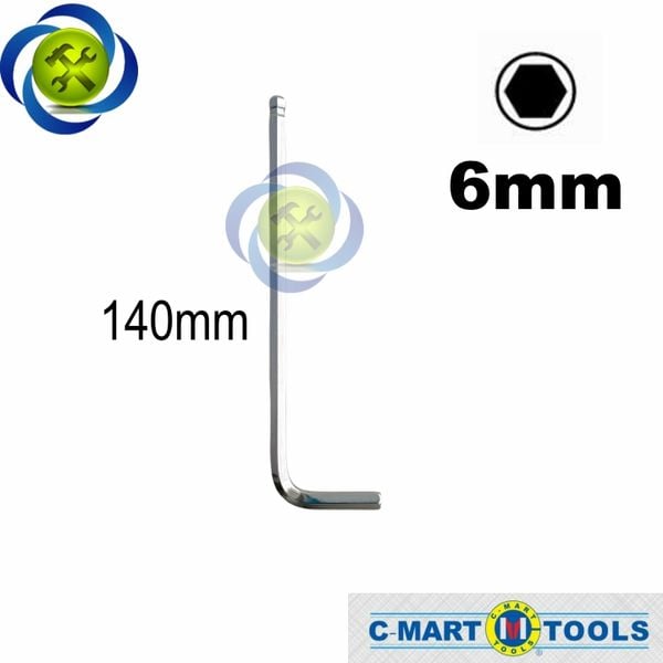 Lục giác đầu bi 6mm C-Mart F0171-6 kiểu chữ L