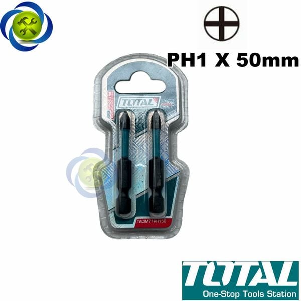 Bộ 2 mũi vít bake PH1 Total TACIM71PH150 dài 50mm