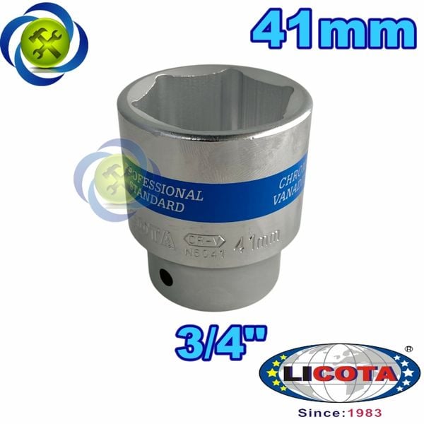 Tuýp trắng ngắn 41mm loại 3/4 Licota N6041 chiều cao 64mm