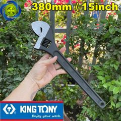 Mỏ lết đen 380mm Kingtony 3611-15HP loại 15 inch mở hàm 43mm