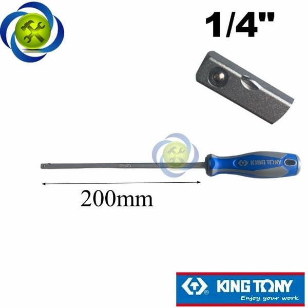 Cán vít vặn tuýp 1/4 Kingtony 2177DF tổng chiều dài 310mm
