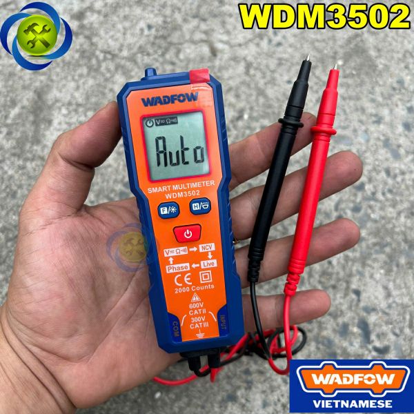 Đồng hồ vạn năng kỹ thuật số CAT II 2000 số đếm Wadfow WDM3502