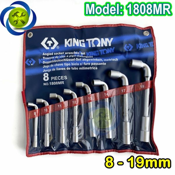 Bộ điếu 8 chi tiết 8-19mm Kingtony 1808MR