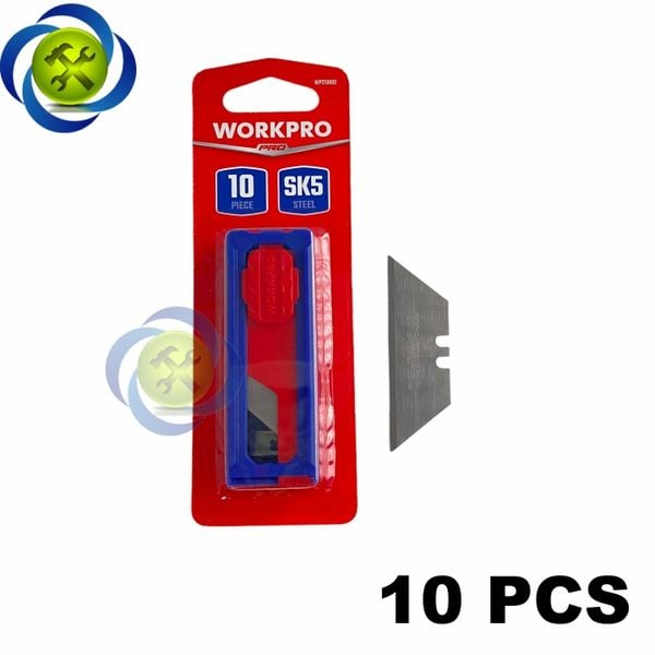 Lưỡi dao rọc cáp Workpro WP213002 (10 lưỡihộp) thép SK5