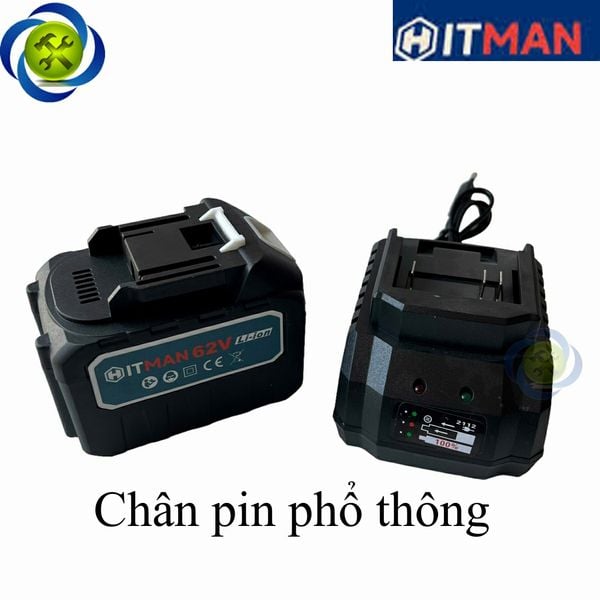 Pin và Sạc HITMAN chân pin phổ thông (chân MAKITA) dung lượng 1500mAh - 15 cell