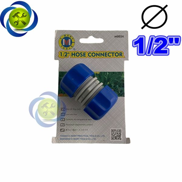 Đầu nối ống nước nhanh 1/2 (ống 21mm) C-mart M0024 (loại nối 2 đầu)