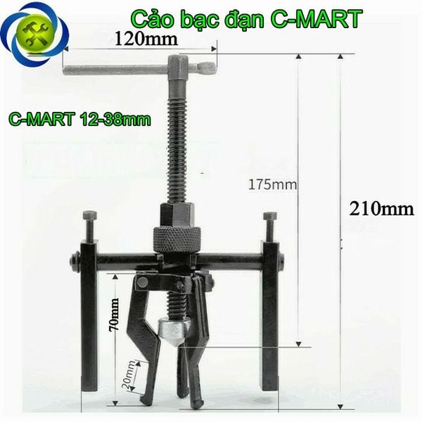 Cảo bạc đạn trong C-Mart B0047 12-38mm