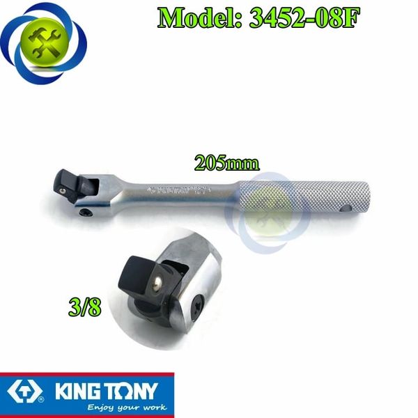 Cần siết lắc léo 3/8 Kingtony 3452-08F dài 205mm