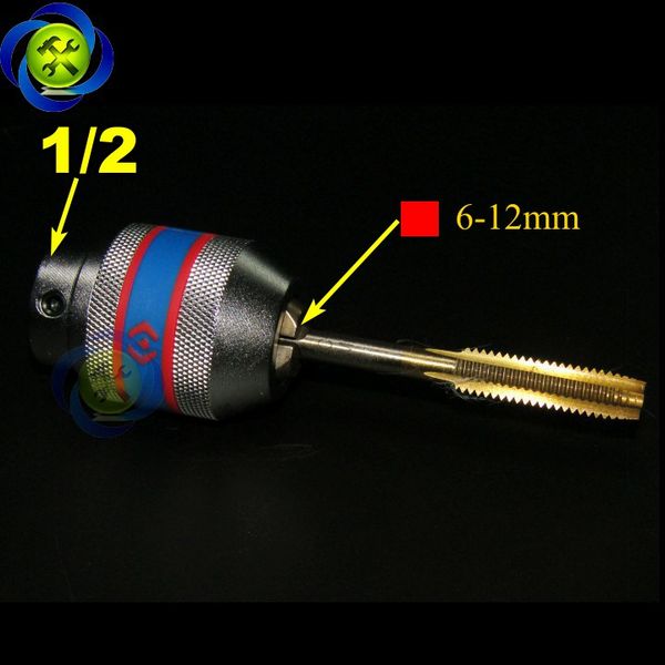 Đầu vặn taro Kingtony 39124012M loại 1/2 lỗ vuông 6mm-12mm