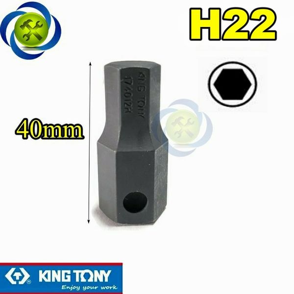 Mũi lục giác 22mm Kingtony 174022H loại gắn tuýp 3/4 609616M