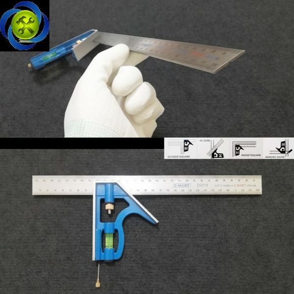 Thước góc thuỷ C-MART D0016-12 dài 300mm