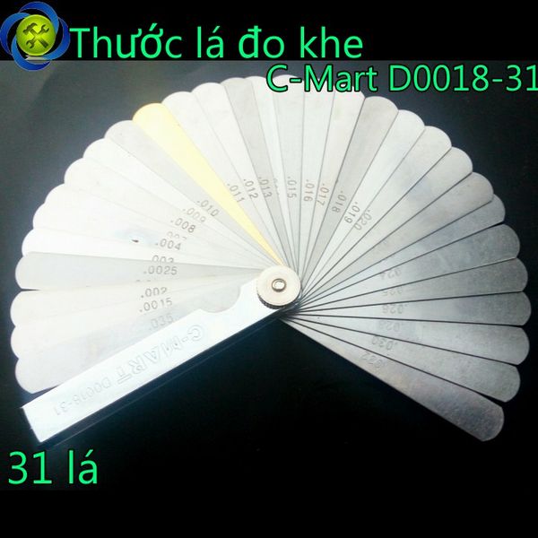Thước lá đo khe C-Mart D0018-31 31 lá 0.04-0.88