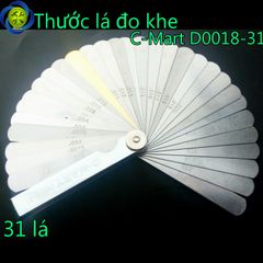 Thước lá đo khe C-Mart D0018-31 31 lá 0.04-0.88