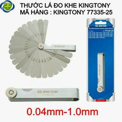 Thước lá đo khe Kingtony 77335-25 0.04-1.0MM 25LÁ