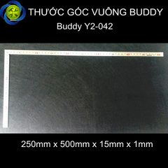 Thước góc vuông Buddy Y2-042 250mm x 500mm x 15mm x 1mm