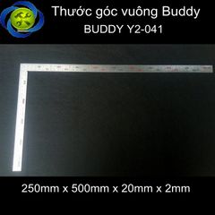 Thước góc vuông Buddy Y2-041 250mm x 500mm x 20mm x 2mm