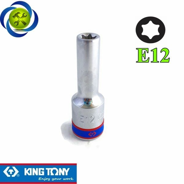 Tuýp sao E12 Kingtony 427512M loại 1/2 dài 77mm