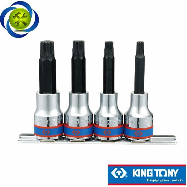 Bộ đầu tuýp lục giác sao dài 1/2 inch 4 chi tiết Kingtony 4136PR