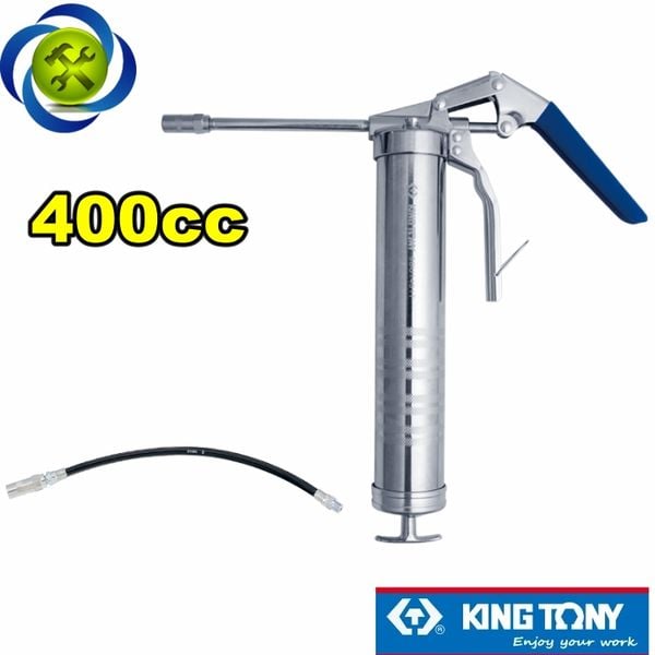 Bơm mỡ bằng tay vòi mềm 400cc Kingtony 9BU142T