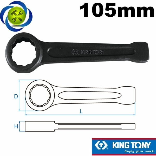 Cờ lê vòng đóng 105mm Kingtony 10B0-A5 dài 415mm