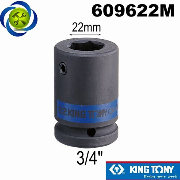 Tuýp 22mm gắn lục giác loại 3/4 Kingtony 609622M