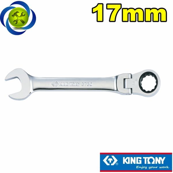 Cờ lê 17mm vòng miệng tự động Kingtony 373017M loại gật gù