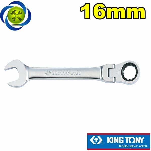Cờ lê 16mm vòng miệng tự động Kingtony 373016M loại gật gù