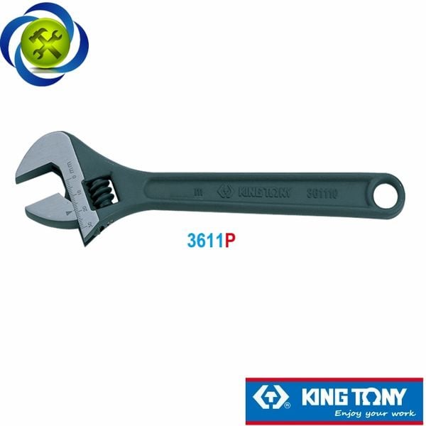 Mỏ lết đen 600mm Kingtony 3611-24HP loại 24 inch mở hàm 62mm