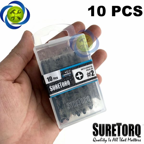 Đầu bắn vít SURETORQ 0673-0302TS 2 đầu bake PH2x65mm