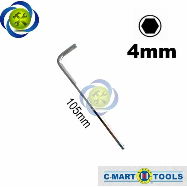 Lục giác đầu bi 4mm C-Mart F0171-4 kiểu chữ L