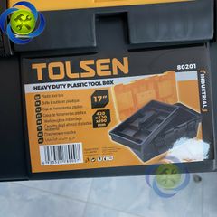Thùng đồ nghề nhựa Tolsen 80201 kích thước 420mm x 230mm x 190mm