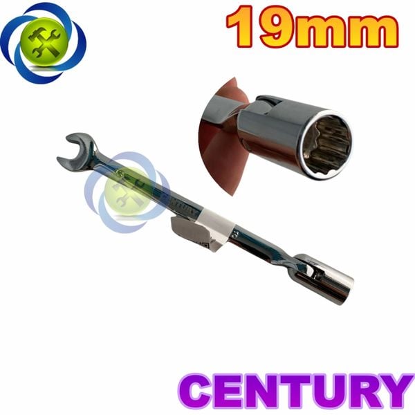 Cờ lê hai đầu 19mm Century 110530-19MM (miệng - điếu lắc léo)