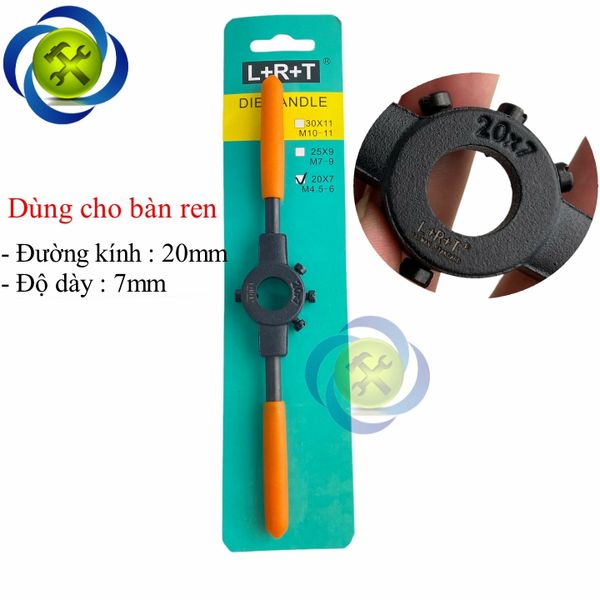Tay quay taro ren ngoài L+R+T M4.5 - M6 sử dụng bàn ren đường kính 20 x 7mm