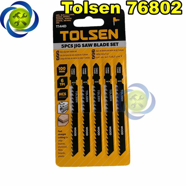 Lưỡi cưa lộng gỗ - nhựa Tolsen 76802 100mm, 6TPI màu đen