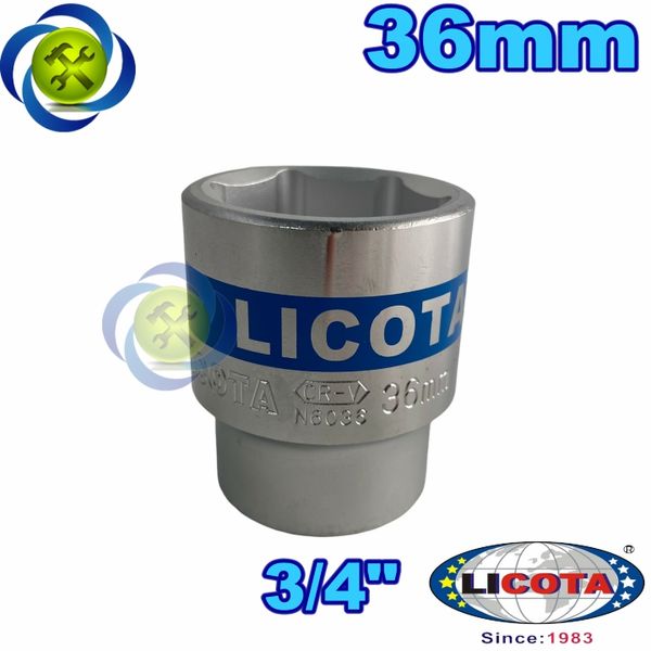 Tuýp trắng ngắn 36mm loại 3/4 Licota N6036B