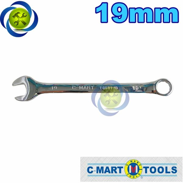 Cờ lê vòng miệng 19mm C-mart F0501-19 xi bóng