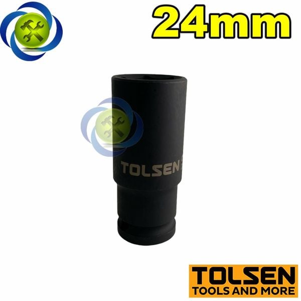 Tuýp 24mm 1/2 đen dài Tolsen 18274 loại 6 cạnh thép CR-MO