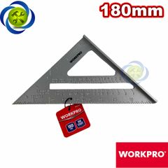 Thước tam giác nhôm Workpro WP264007 kích thước 180 x 180 x 260mm