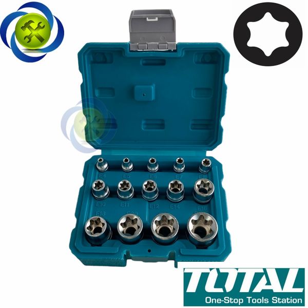 Bộ tuýp sao đầu E 14 chi tiết TOTAL THKTETS0114 (E4 - E24)