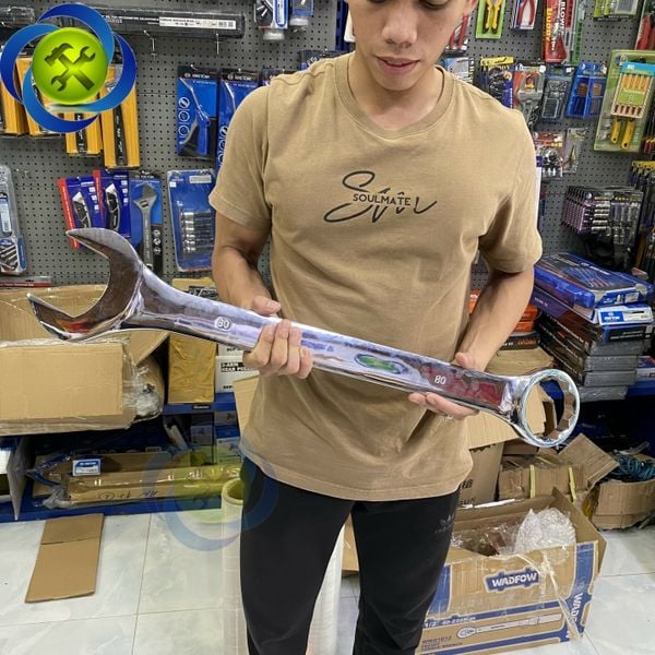 Cờ lê vòng miệng 80mm xi bóng TAS