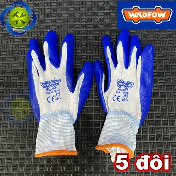 Bao tay chống dầu Nitri size XL WadFow WGV2801 (5 đôi)