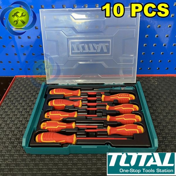 Bộ tua vít cách điện 10 chi tiết Total THKTV02S101