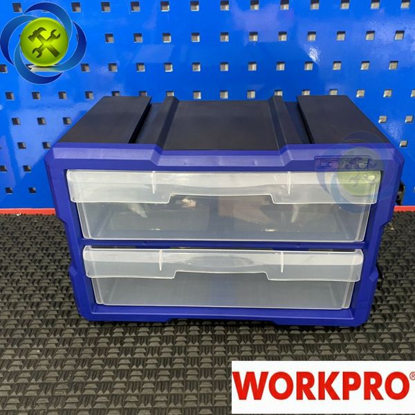 Hộp đựng đồ nghề 2 ngăn, bằng nhựa, Workpro WP283012
