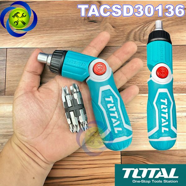 Bộ vít 13 chi tiết Total TACSD30136